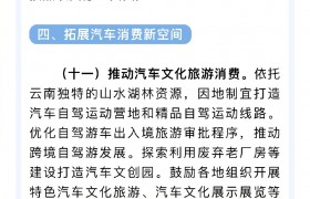 云南发布20条举措促进汽车消费