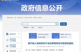 富宁县人民政府关于全应辉等同志任免职的通知