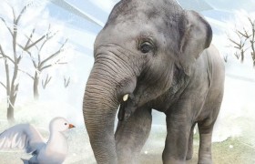 小寒不“寒” 关于亚洲象的温暖故事在这里上演……